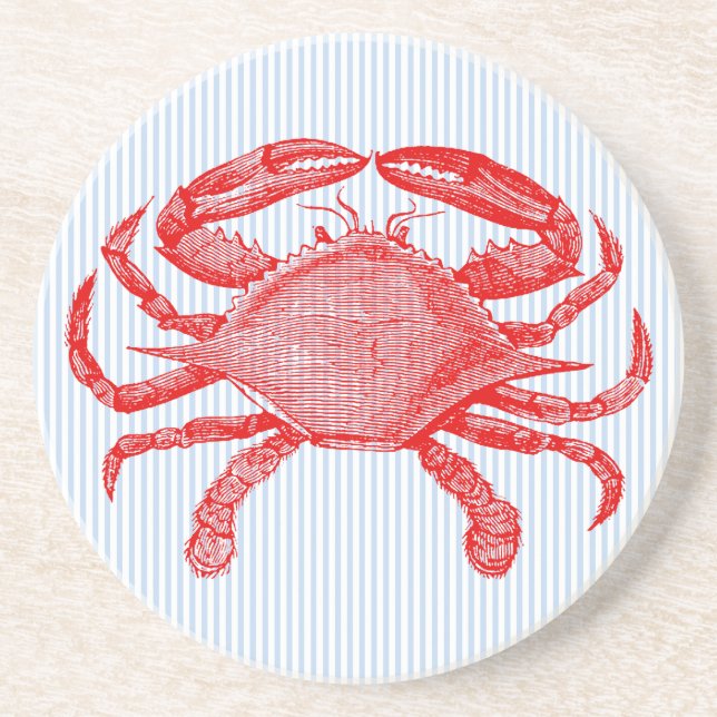 Posavasos Crustáceos de mariscos de verano (Frente)