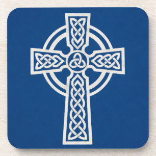 Posavasos Cruz celta azul