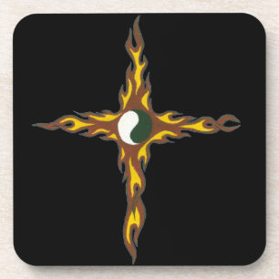 Posavasos Cruz de Fuego Yang