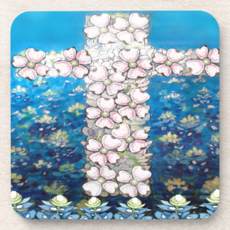 Posavasos Cruz floral
