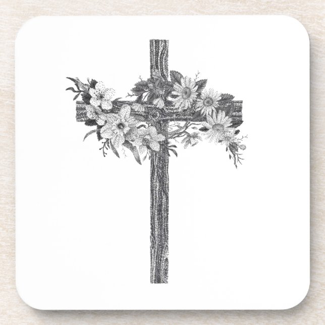 Posavasos Cruz Floral (Frente)