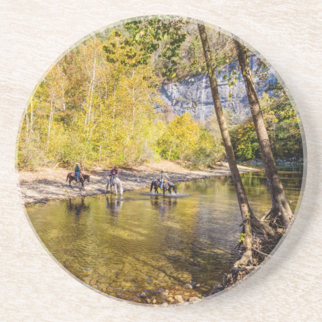 Posavasos Cruzando El Río Búfalo (Frente)