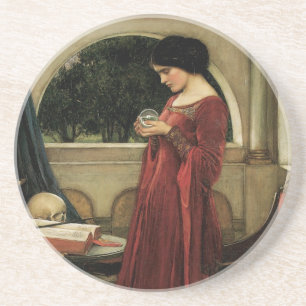 Posavasos Crystal Ball por Waterhouse, un antiguo arte victo