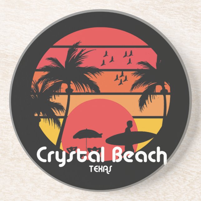 Posavasos Crystal Beach, Texas (Frente)