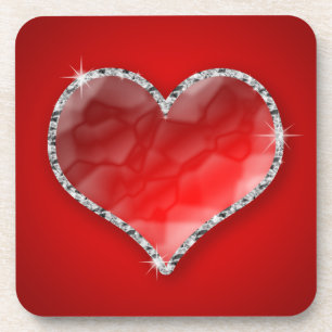 Posavasos Crystal Heart