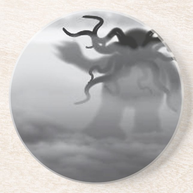 Posavasos Cthulhu en el océano (Frente)