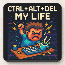 POSAVASOS CTRL - ALT - DEL MY LIFE