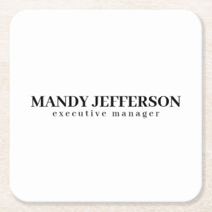 POSAVASOS CUADRADO DE PAPEL