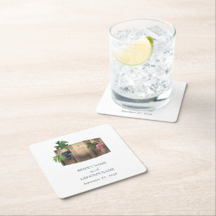 POSAVASOS CUADRADO DE PAPEL 