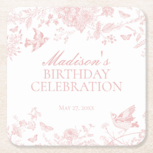 POSAVASOS CUADRADO DE PAPEL 