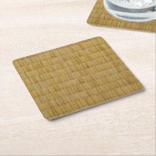 Posavasos Cuadrado De Papel 畳 de la estera de Tatami