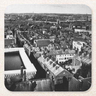Posavasos Cuadrado De Papel 1859: La ciudad de Boston, Massachusetts