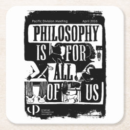 Posavasos Cuadrado De Papel 2026 APA Pacific Division coaster