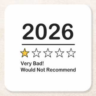 Posavasos Cuadrado De Papel 2026 una calificación de una estrella muy mal año