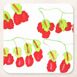 Posavasos Cuadrado De Papel 2.ª escoria