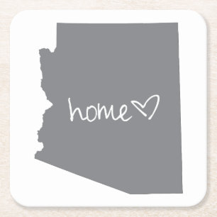 Posavasos Cuadrado De Papel <3 casero Arizona