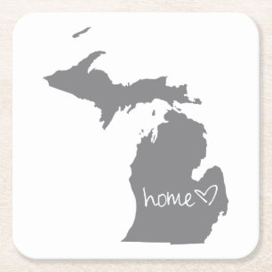 Posavasos Cuadrado De Papel <3 casero Michigan