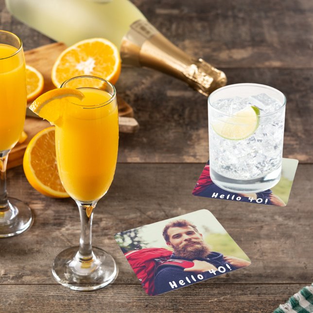 Posavasos Cuadrado De Papel 40.ª foto de cumpleaños hombres (Subido por el creador)