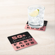 50 y fabuloso Rosa Gold 50 cumpleaños