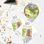 Posavasos Cuadrado De Papel 80 y fabuloso elegante guión foto 80 cumpleaños<br><div class="desc">80 y Fabuloso Elegante Script Foto 80th Birthday Coaster. El dicho 80 y fabuloso está en escritura moderna sobre un fondo blanco. Haz tu propia montaña rusa de cumpleaños número 80 para ella. Personalizar con el nombre y la edad e inserte su foto en la plantilla.</div>