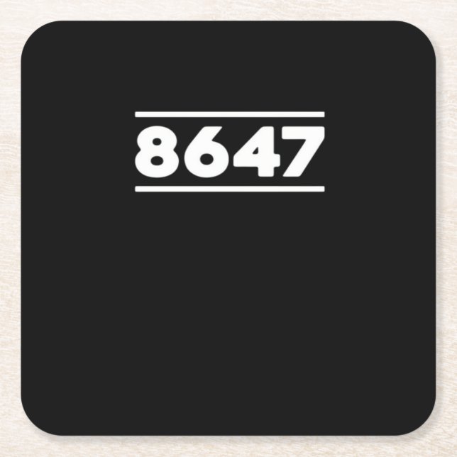 Posavasos Cuadrado De Papel 8647 - Antifascism Design Classic Design (Anverso)