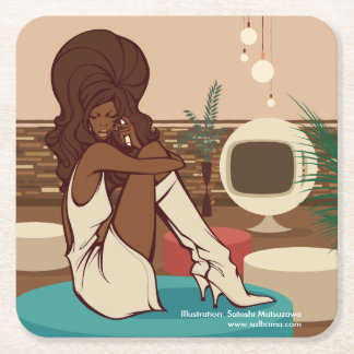 Posavasos Cuadrado De Papel A Movie for Daddy