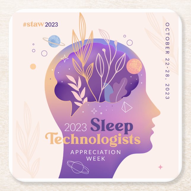 POSAVASOS CUADRADO DE PAPEL AAST STAW 2023 (Anverso)