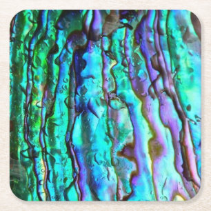 Posavasos Cuadrado De Papel Abalone