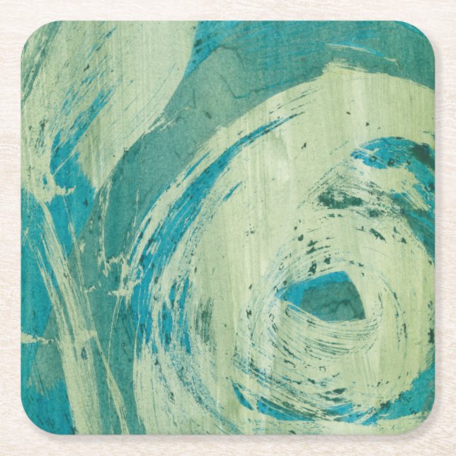 Posavasos Cuadrado De Papel Abril duchas II (Anverso)