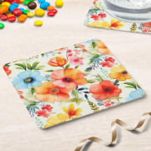 Abundancia Floral Floral De Adormidera Brillante Y