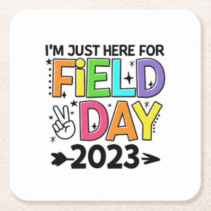 Posavasos Cuadrado De Papel Acá Para El Día De Campo 2023 Firma De Paz Profeso