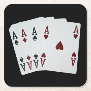 Posavasos Cuadrado De Papel Ace Coasters