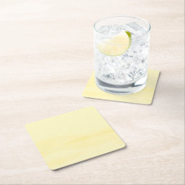 Posavasos Cuadrado De Papel Acuarela de chiffon de limón