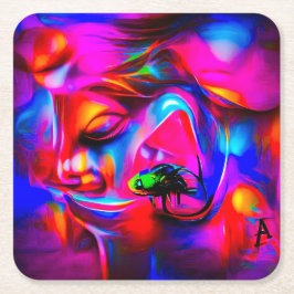 Posavasos Cuadrado De Papel Acusticofobia 2