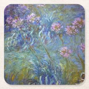 Posavasos Cuadrado De Papel Agapanthus, Monet