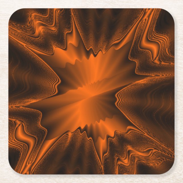 Posavasos Cuadrado De Papel Agitación de óxido (Anverso)