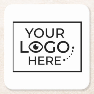 Posavasos Cuadrado De Papel Agrega tu logo Promocional Empresarial Personaliza