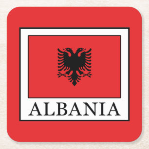 Posavasos Cuadrado De Papel Albania
