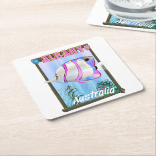 Posavasos Cuadrado De Papel Albany, Australia Occidental