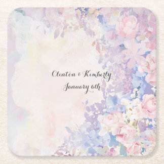 Posavasos Cuadrado De Papel Alessandra Paper Coaster Personalizable
