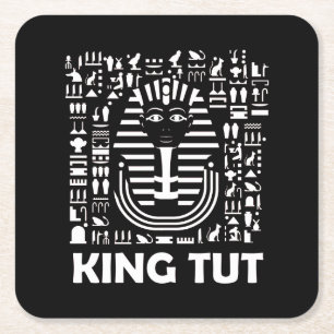 Posavasos Cuadrado De Papel Alfabeto jeroglífico jeroglífico de rey de Egipto