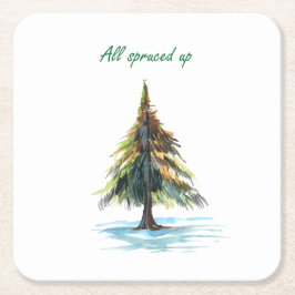 Posavasos Cuadrado De Papel All spruced up