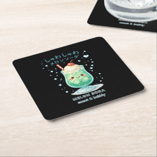 Posavasos Cuadrado De Papel Almohada de Melon Soda SHUWA SHUWA