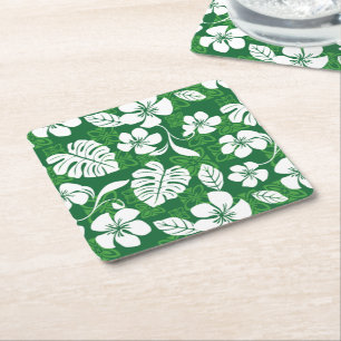 POSAVASOS CUADRADO DE PAPEL ALOHA FRIDAY (VERDE)