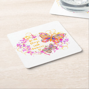 Posavasos Cuadrado De Papel Amabilidad 