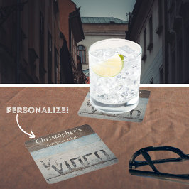 Posavasos Cuadrado De Papel Amantes de cine de estilo loft urbano