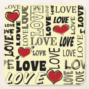 Posavasos Cuadrado De Papel Amar