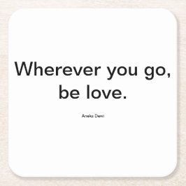 Posavasos Cuadrado De Papel Amar la montaña rusa