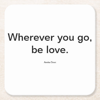 Posavasos Cuadrado De Papel Amar la montaña rusa