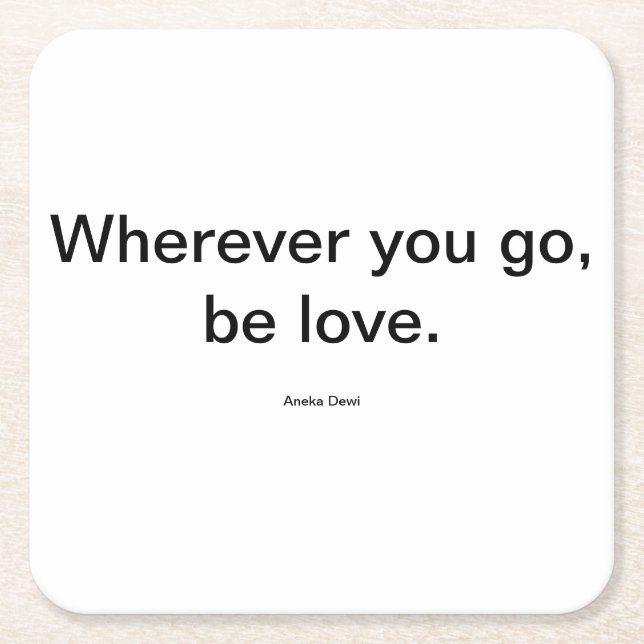 Posavasos Cuadrado De Papel Amar la montaña rusa (Anverso)